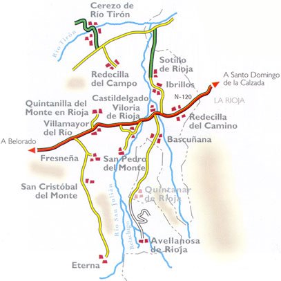 Mapa Riojilla