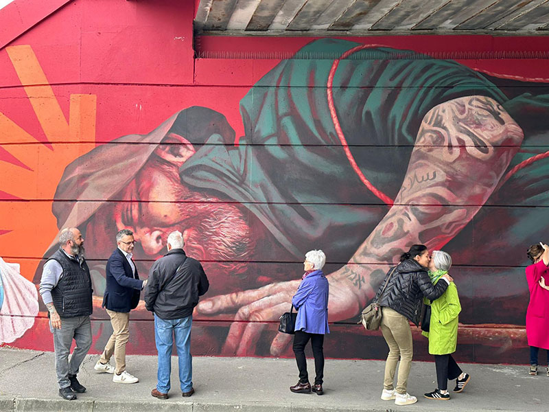 Logroño y Libourne estrechan lazos con un monumental mural en el acceso a la localidad francesa 1 fotonoticia 20240406130921 1920